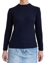 Maglione girocollo donna liscio 100% CASHMERE
