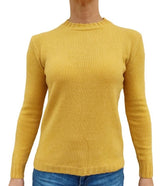 Maglione girocollo donna liscio 100% CASHMERE