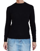 Women's smooth crewneck sweater 100% CASHMERE