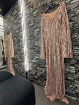 Abito gala rose gold