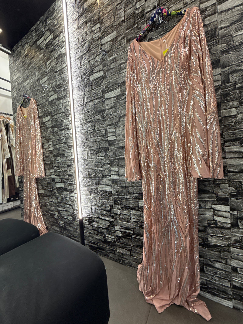 Abito gala rose gold