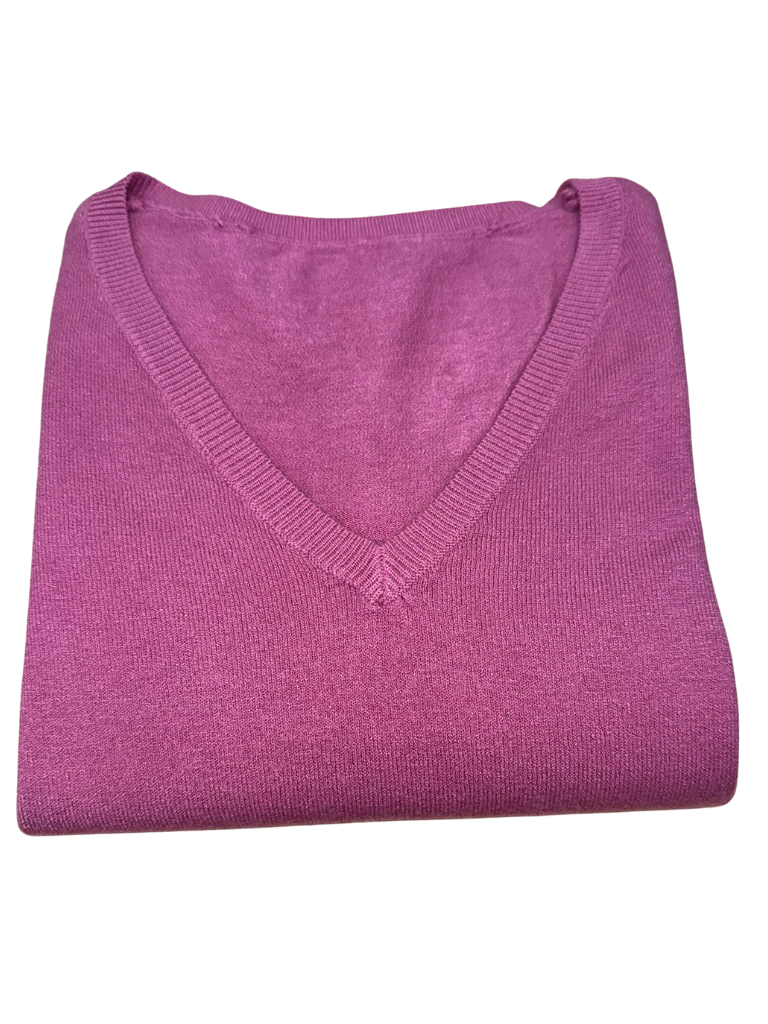 Viscose V-Neck Sweater - SLIM FIT