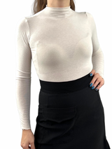 Ultra-thin modal and cashmere turtleneck