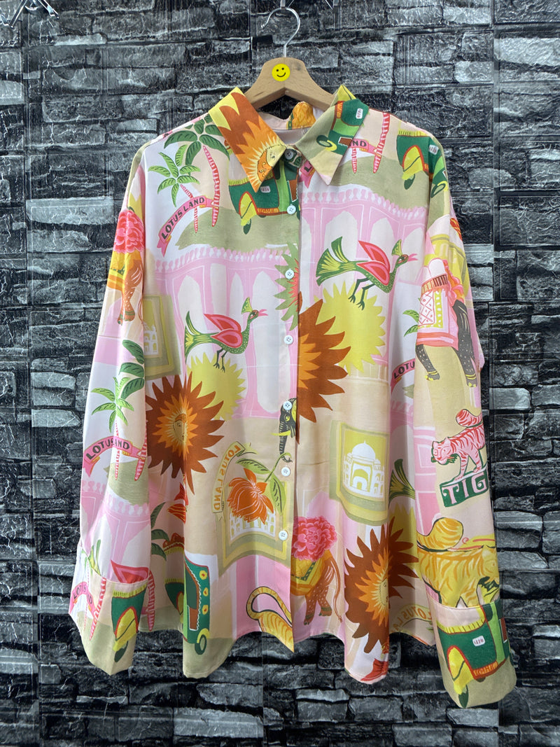 Camicia fantasia taglia curvy