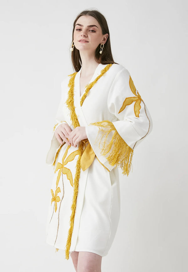 Horizon short white kimono - Besunset brand