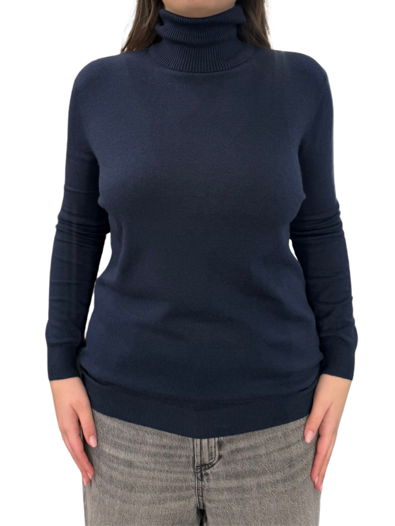 Maglione dolcevita viscosa - REGULAR FIT