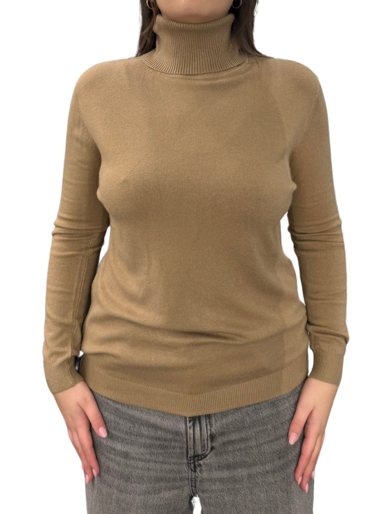 Viscose turtleneck sweater - REGULAR FIT