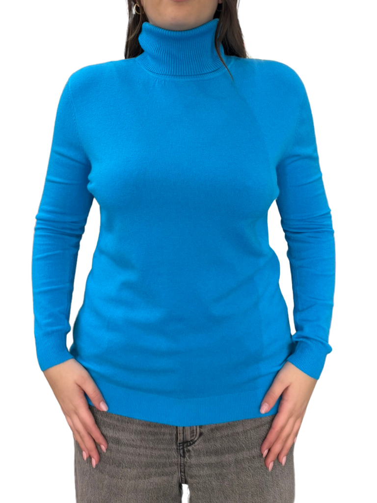 Viscose turtleneck sweater - REGULAR FIT