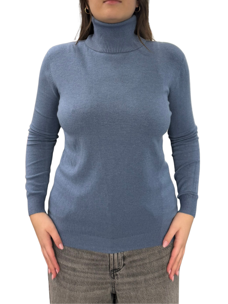 Viscose turtleneck sweater - REGULAR FIT