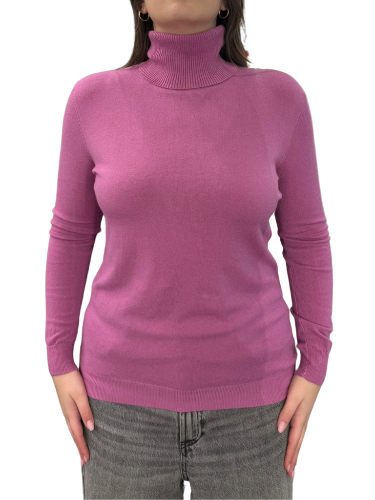 Viscose turtleneck sweater - REGULAR FIT