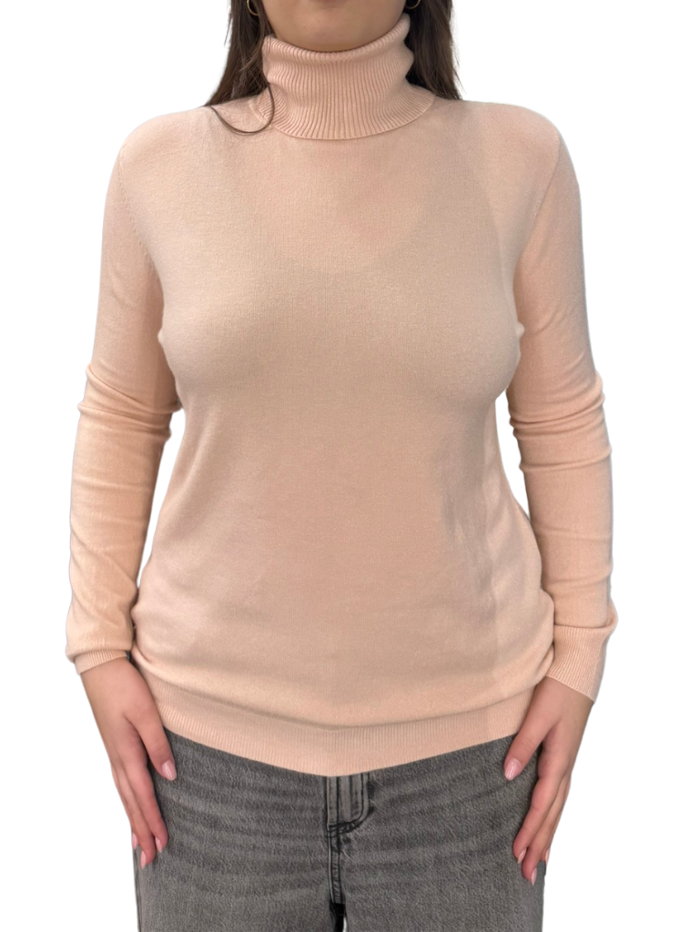 Viscose turtleneck sweater - REGULAR FIT