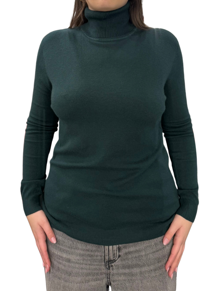 Viscose turtleneck sweater - REGULAR FIT