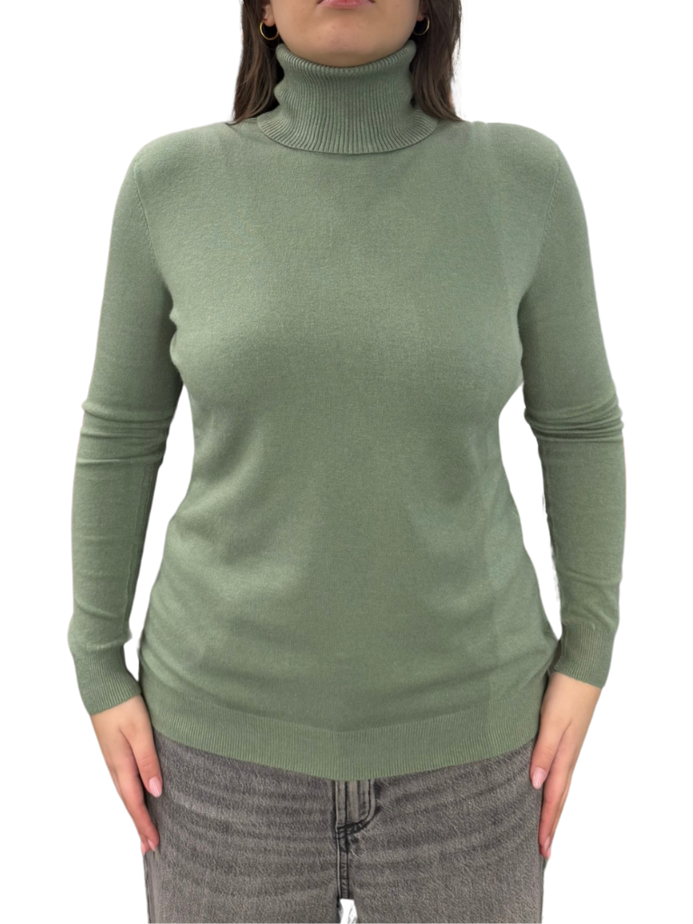 Viscose turtleneck sweater - REGULAR FIT