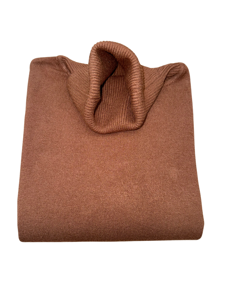 Viscose turtleneck sweater - SLIM FIT