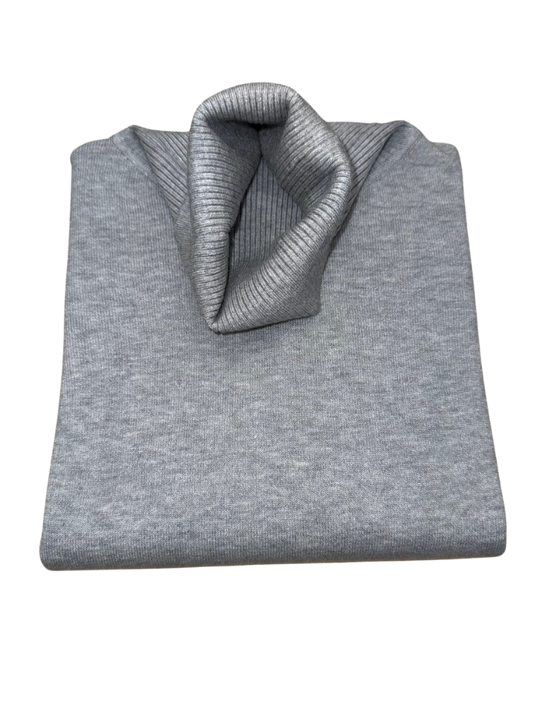 Viscose turtleneck sweater - SLIM FIT