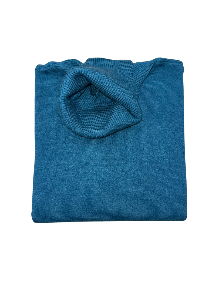 Viscose turtleneck sweater - SLIM FIT