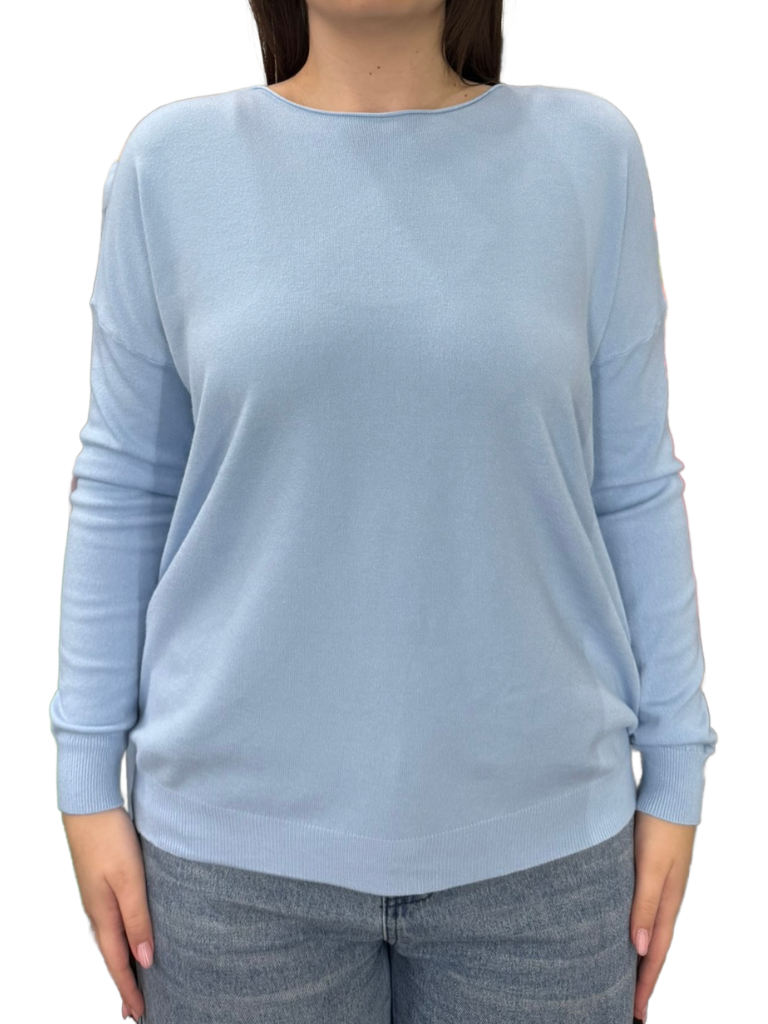 Viscose Crewneck Sweater - OVER SIZE