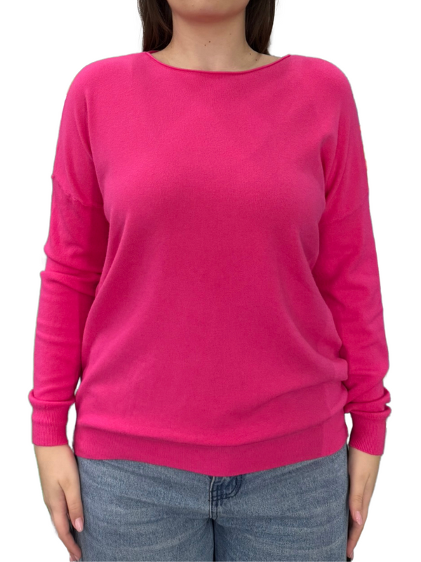 Viscose Crewneck Sweater - OVER SIZE