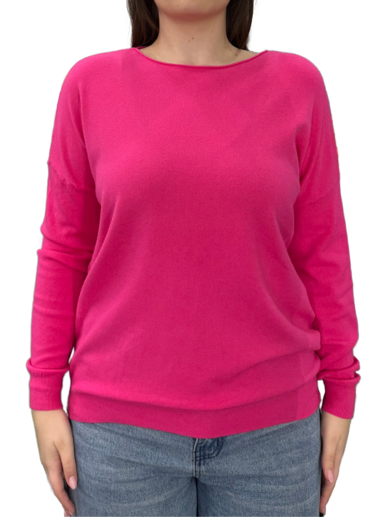 Viscose Crewneck Sweater - OVER SIZE