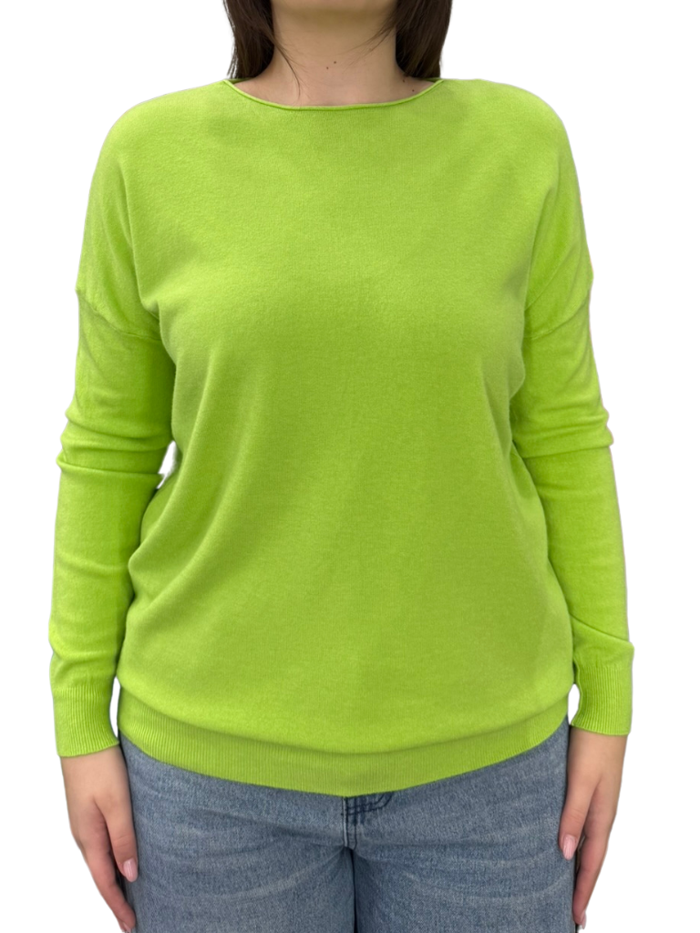 Viscose Crewneck Sweater - OVER SIZE