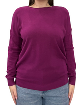 Viscose Crewneck Sweater - OVER SIZE