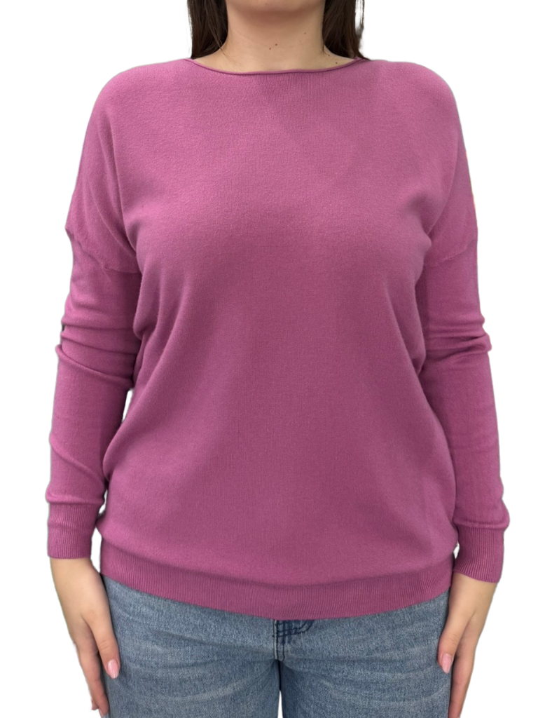 Viscose Crewneck Sweater - OVER SIZE