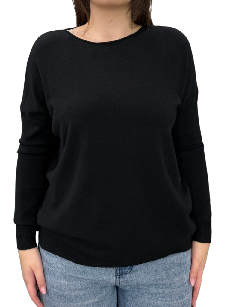 Viscose Crewneck Sweater - OVER SIZE