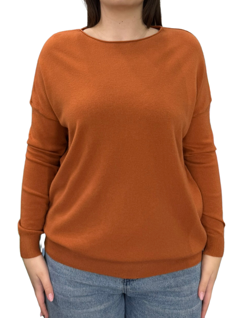 Viscose Crewneck Sweater - OVER SIZE