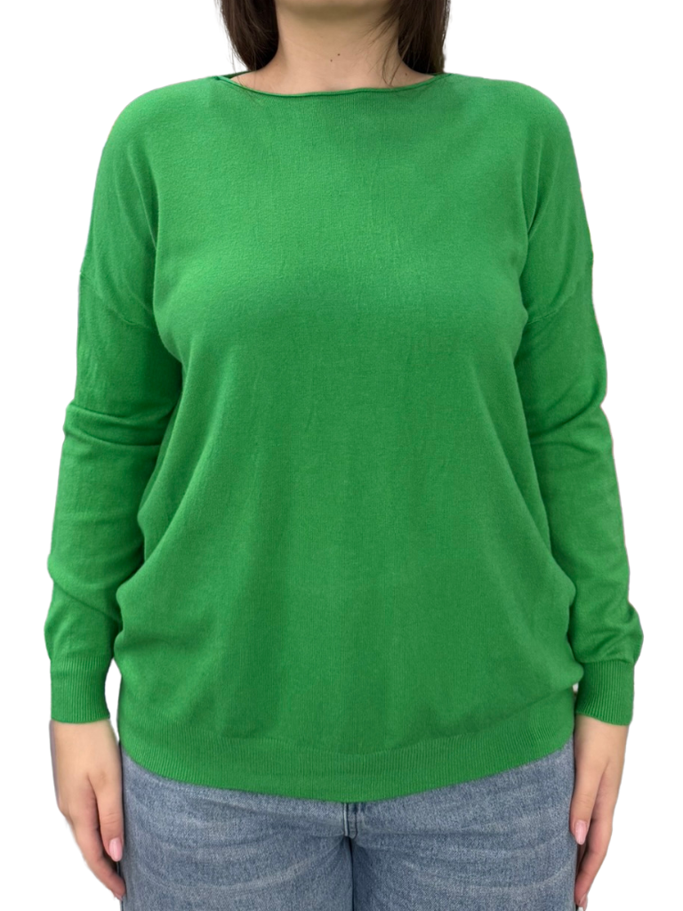 Viscose Crewneck Sweater - OVER SIZE