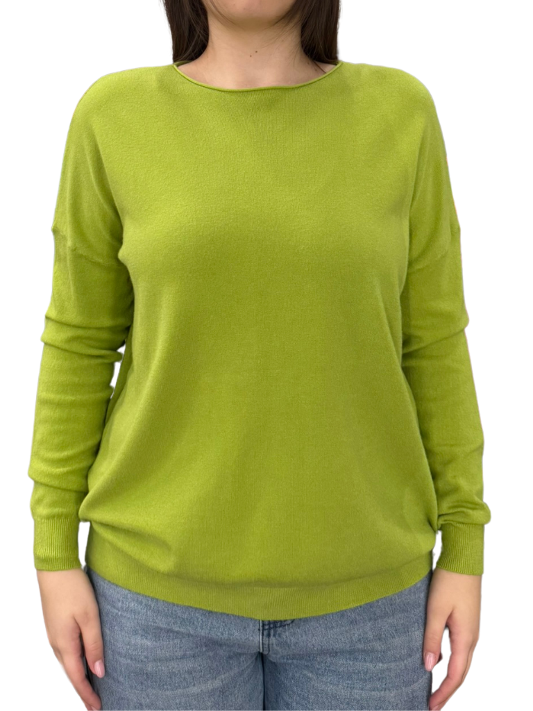 Viscose Crewneck Sweater - OVER SIZE