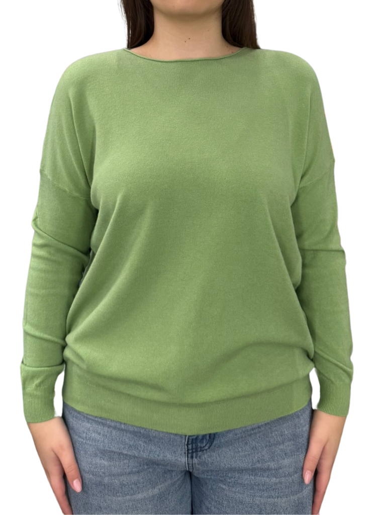 Viscose Crewneck Sweater - OVER SIZE