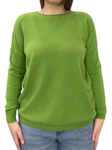 Viscose Crewneck Sweater - OVER SIZE