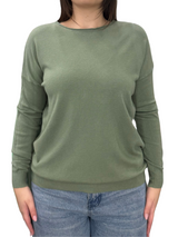 Viscose Crewneck Sweater - OVER SIZE