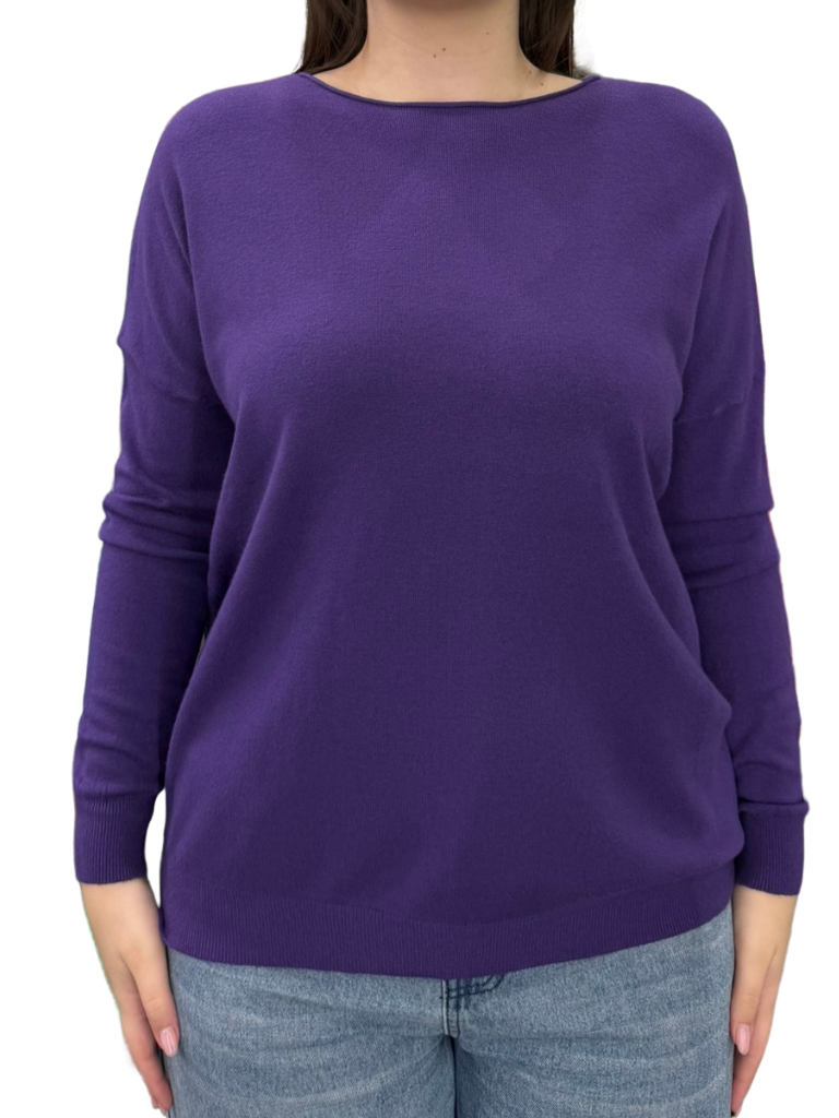 Viscose Crewneck Sweater - OVER SIZE