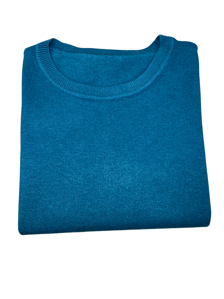 Viscose Crewneck Sweater - SLIM FIT