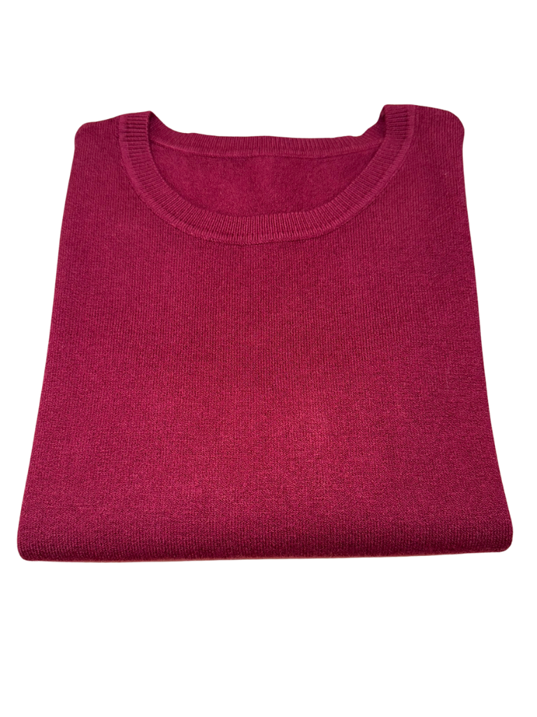 Viscose Crewneck Sweater - SLIM FIT