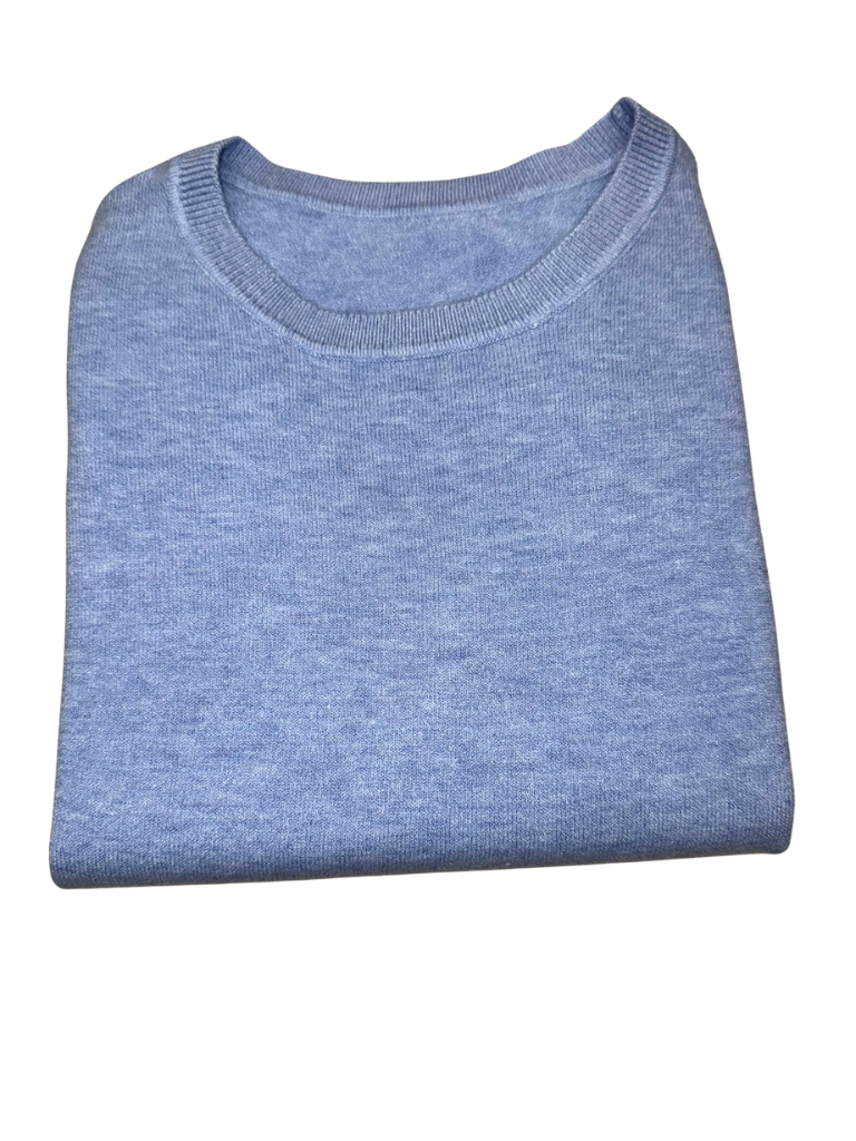 Viscose Crewneck Sweater - SLIM FIT