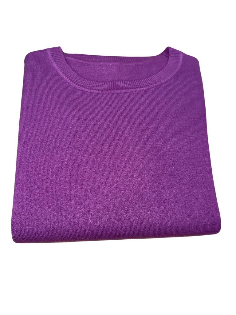 Viscose Crewneck Sweater - SLIM FIT