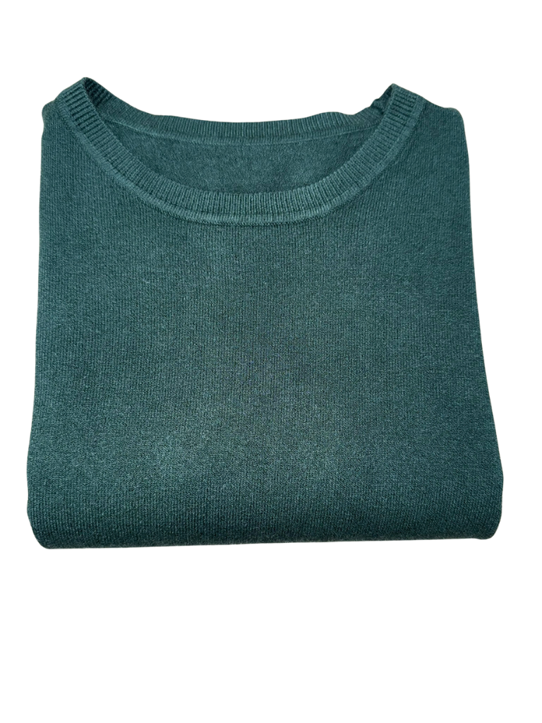 Viscose Crewneck Sweater - SLIM FIT