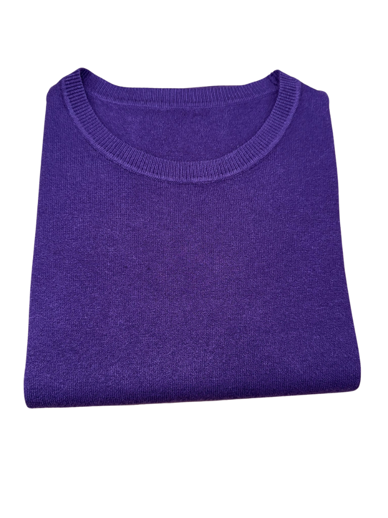 Viscose Crewneck Sweater - SLIM FIT