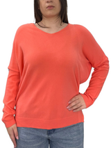 Maglione scollo a V viscosa - OVER SIZE