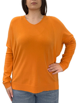 Maglione scollo a V viscosa - OVER SIZE