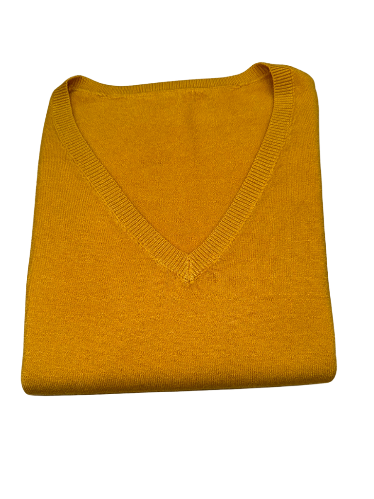 Maglione scollo a V viscosa - SLIM FIT