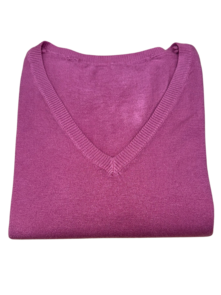 Viscose V-Neck Sweater - SLIM FIT