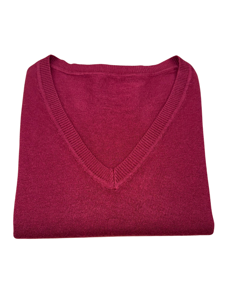 Viscose V-Neck Sweater - SLIM FIT