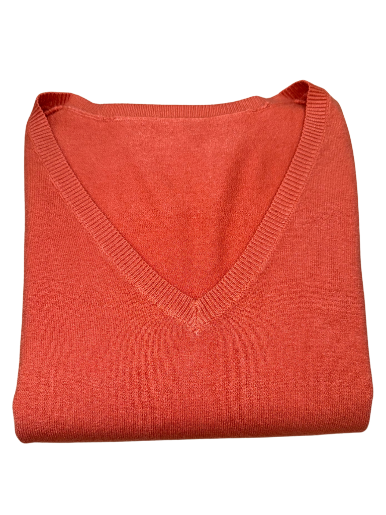 Viscose V-Neck Sweater - SLIM FIT