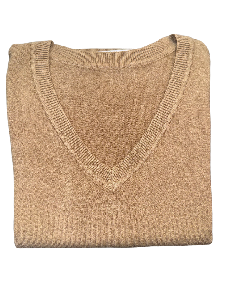 Viscose V-Neck Sweater - SLIM FIT