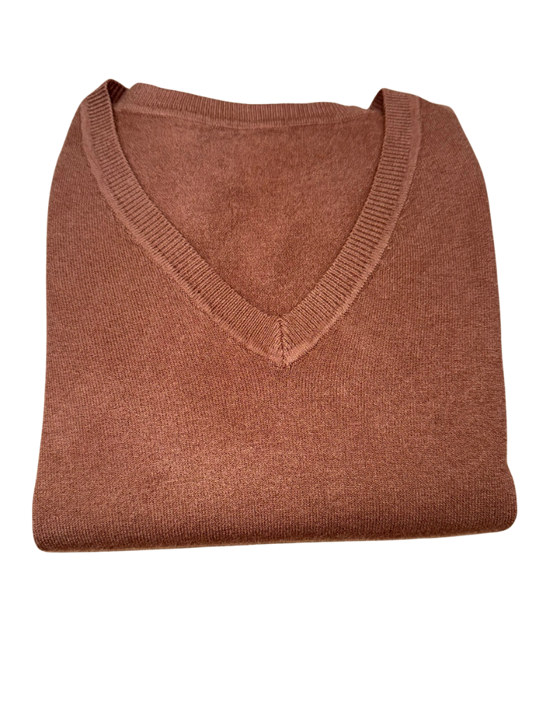 Viscose V-Neck Sweater - SLIM FIT