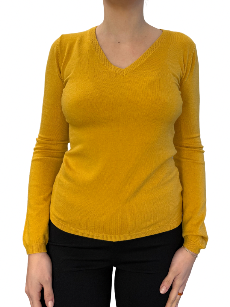 Viscose V-Neck Sweater - SLIM FIT