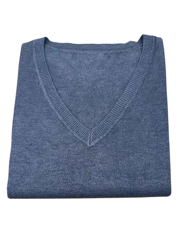 Viscose V-Neck Sweater - SLIM FIT